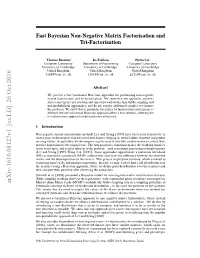 Fast Bayesian Non-Negative Matrix Factorisation and Tri-Factorisation