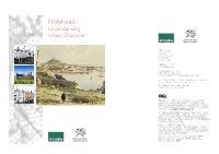 Holyhead: Understanding Urban Character