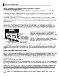 K1 Timer with Remote Start Switch Instructions
