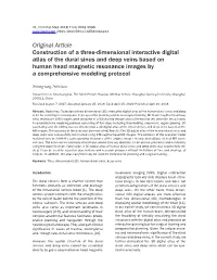 Original Article Construction of a Three-Dimensional Interactive Digital