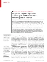 Single-Cell Sequencing-Based Technologies Will Revolutionize Whole-Organism Science