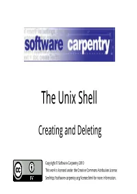 The Unix Shell