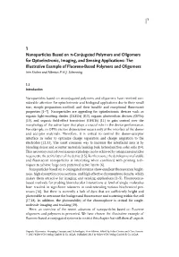 1 Nanoparticles Based on Π-Conjugated Polymers and Oligomers for Optoelectronic, Imaging, and Sensing Applications