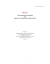 Environmental Assessment for Retrieval of Adrift NOAA Buoy 3DV21