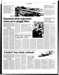 Sequestrate Sdraio Segna-Posto Guerra Per La Spiaggia Libera