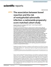 The Association Between Bowel Resection and the Risk Of