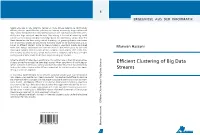 Efficient Clustering of Big Data Streams Efficient