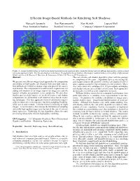 Efficient Image-Based Methods for Rendering Soft Shadows