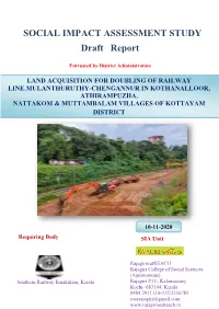 Eng-Draft Rport-Railway Doubling at Athirampuzha
