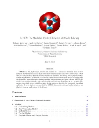 MFEM: a Modular Finite Element Methods Library
