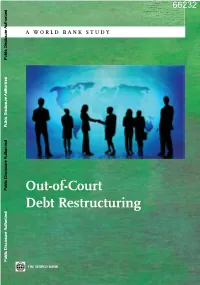 Out-Of-Court Debt Restructuring Public Disclosure Authorized