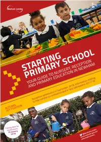 Starting Primary School Your Guide to Nursery, Reception and Primary Education in Newham