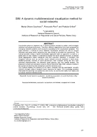 A Dynamic Multidimensional Visualization Method for Social Networks