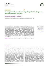 Agrotis Ipsilon): a Glimpse on Globally Important Crop Pest