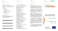 Answers from the RENEW Project to the Biofuel