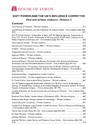 Committee on Soft Power and the UK's Influence