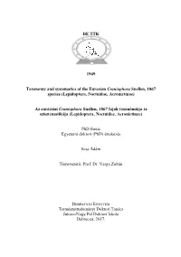 DE TTK 1949 Taxonomy and Systematics of the Eurasian