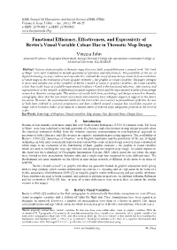 Functional Efficiency, Effectiveness, and Expressivity of Bertin's Visual
