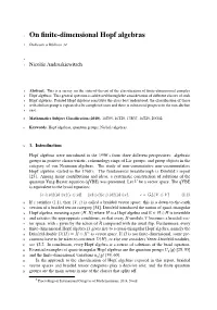On Finite-Dimensional Hopf Algebras