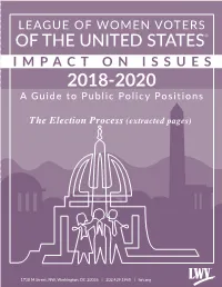 The Election Processwhite Paper (Extracted Pages)