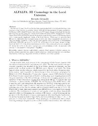 ALFALFA: HI Cosmology in the Local Universe