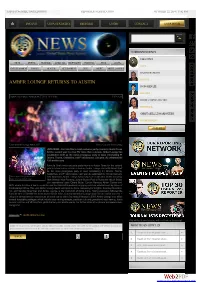 Amber Lounge Returns to Austin