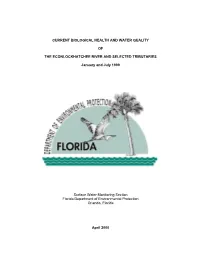 Current Biological Health and Water Quality of the Econlockhatchee