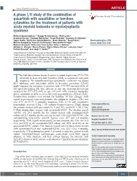FLT3 Inhibitor, with Azacitidine (AZA) Or Low-Dose Cytarabine (LDAC) Might Improve the Outcomes in Patients with FLT3- ITD-Mutated AML