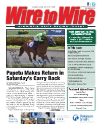 Papetu Makes Return in Saturday's Carry Back