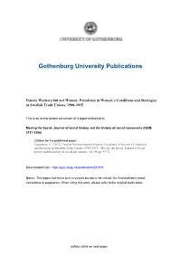 Paradoxes in Women's Conditions and Strategies in Swedish
