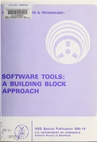 Software Tools: a Building Block Approach