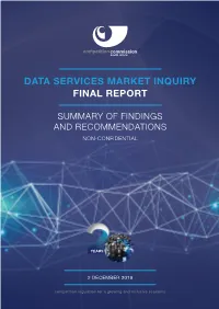 Data Services Market Inquiry Final Report