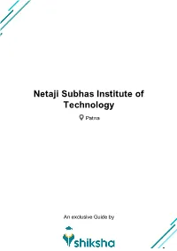 Netaji Subhas Institute of Technology