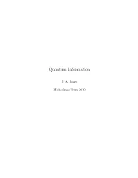Quantum Information