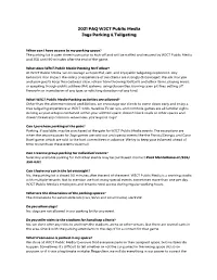 2021 FAQ WJCT Public Media Jags Parking & Tailgating