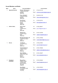 Council Members and Wards