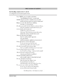Cycle B Lectionary