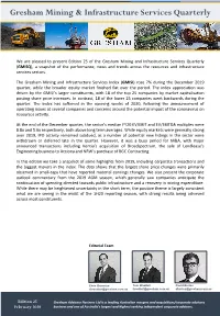 Gresham Mining & Infrastructure Services Quarterly