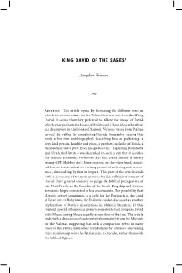 King David of the Sages1