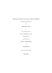 Monopoles and Fueter Sections on Three-Manifolds