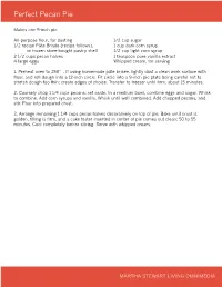 Perfect Pecan Pie
