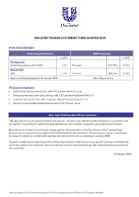 Q3 2020 Results Announcement