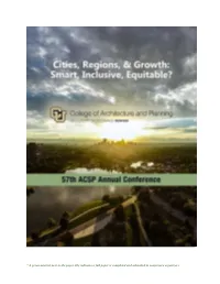 A Green Asterisk Next to the Paper Title Indicates a Full Paper Is Completed and Submitted to Conference Organizers