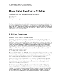 Diana Butler Bass Course Syllabus