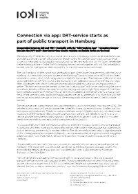 DRT-Service Starts As Part of Public Transport in Hamburg