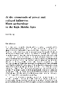 Manx Archaeology in the High Middle Ages