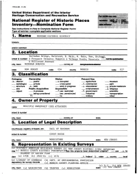 National Register of Historic Places Inventory—Nomination Form
