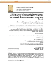 P53 Expression in Response to Equigan Induced Testicular Injury and Oxidative Stress in Male Rat and the Possible Prophylactic Effect of Star Anise Extracts