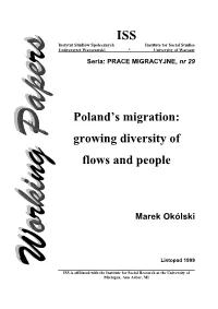 Poland's Migration: Growing Diversity of Flows and People