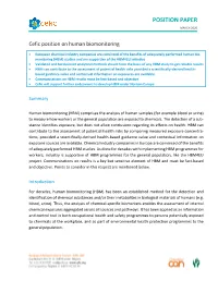 Fact Sheets for HBM4EU Priority Substances